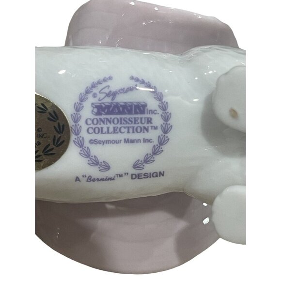Seymour Mann Porcelain Cat Figurine With Hat & Butterfly Connoisseur Collection - Picture 6 of 8